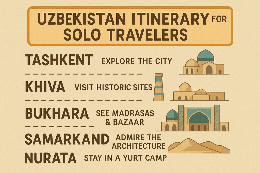 Inspiring 10-Day Uzbekistan Itinerary for Solo Travelers 1 Uzbekistan Itinerary for Solo Travelers