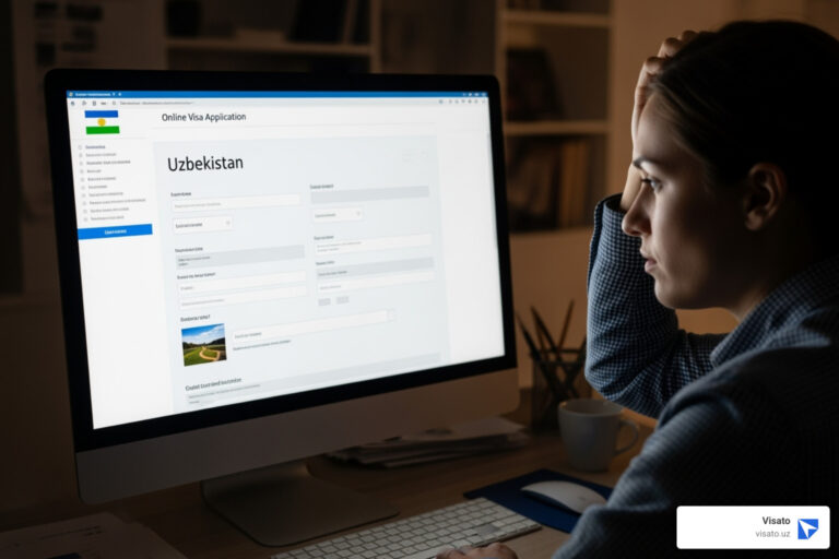 formatting problem with online uzbekistan visa application