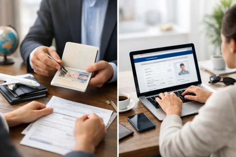 Visa Agency Versus Self Application Online